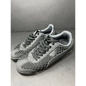 Puma Roma Size 5 Junior Weave Sneakers‎ Black 359853